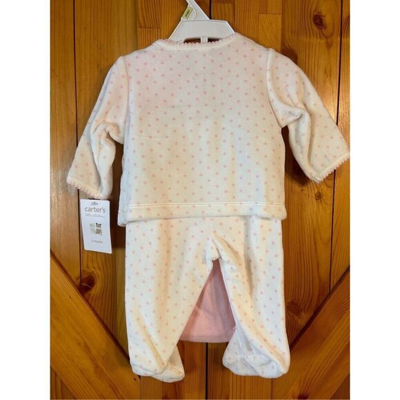 Carter’s little collections 3 months bottoms top one piece white/pink NWT (4420) - Picture 5 of 7